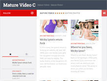 Tablet Screenshot of maturevideoc.com
